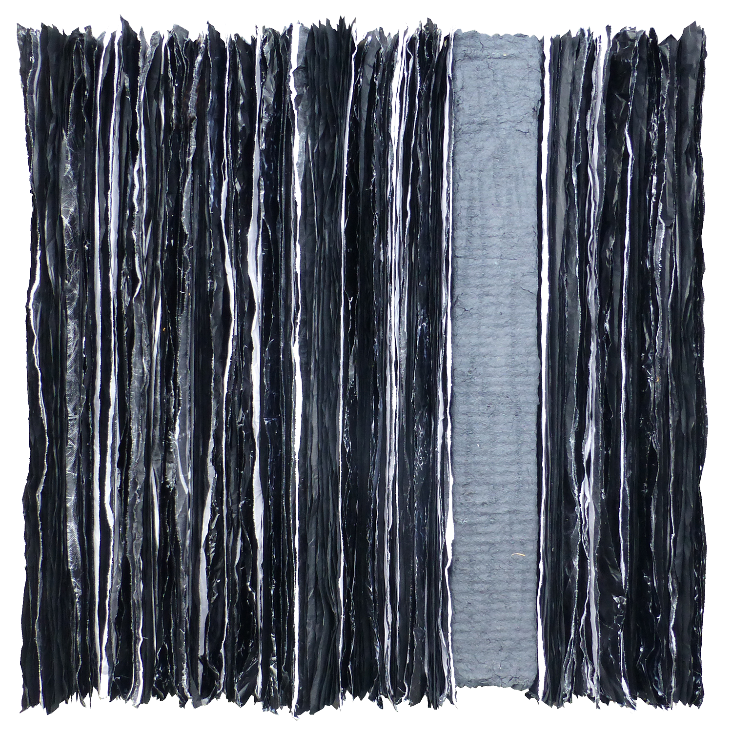 Spelm Nair Engiadinais | Papyrus, Handgeschöpftes Papier, Cotton, Paraffin | 80 x 80 x 20 cm