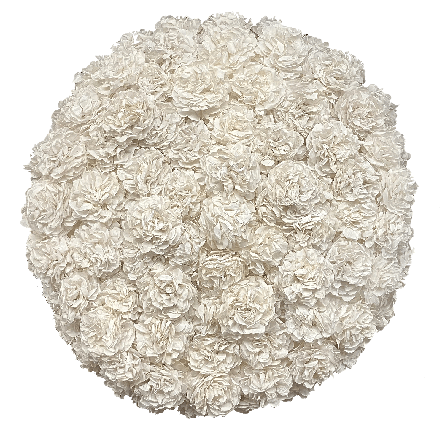 Fluors da glatsch | Handgefertigte Papierblumen Paraffin | Ø 80 cm | T 25 cm