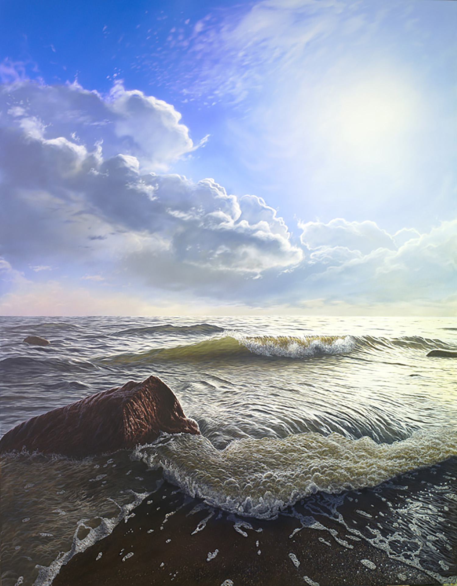 Am Meer | Acryl auf Leinen | 140 x 180 cm