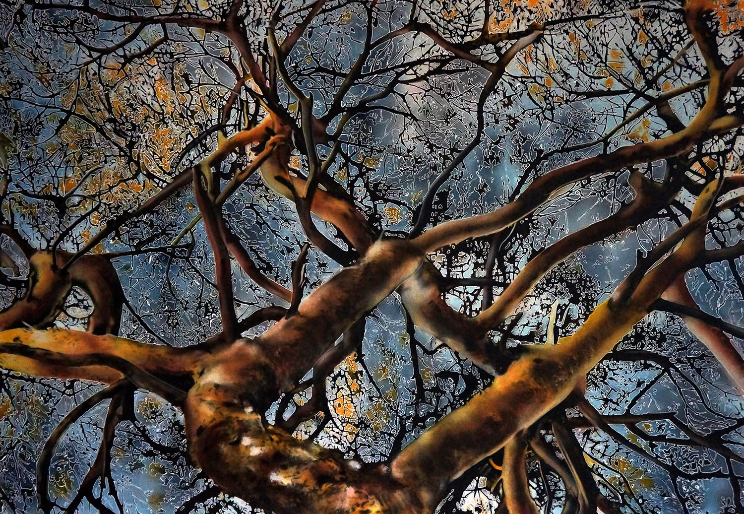 Tree three | Acryl auf Leinen | 170 x 120 cm