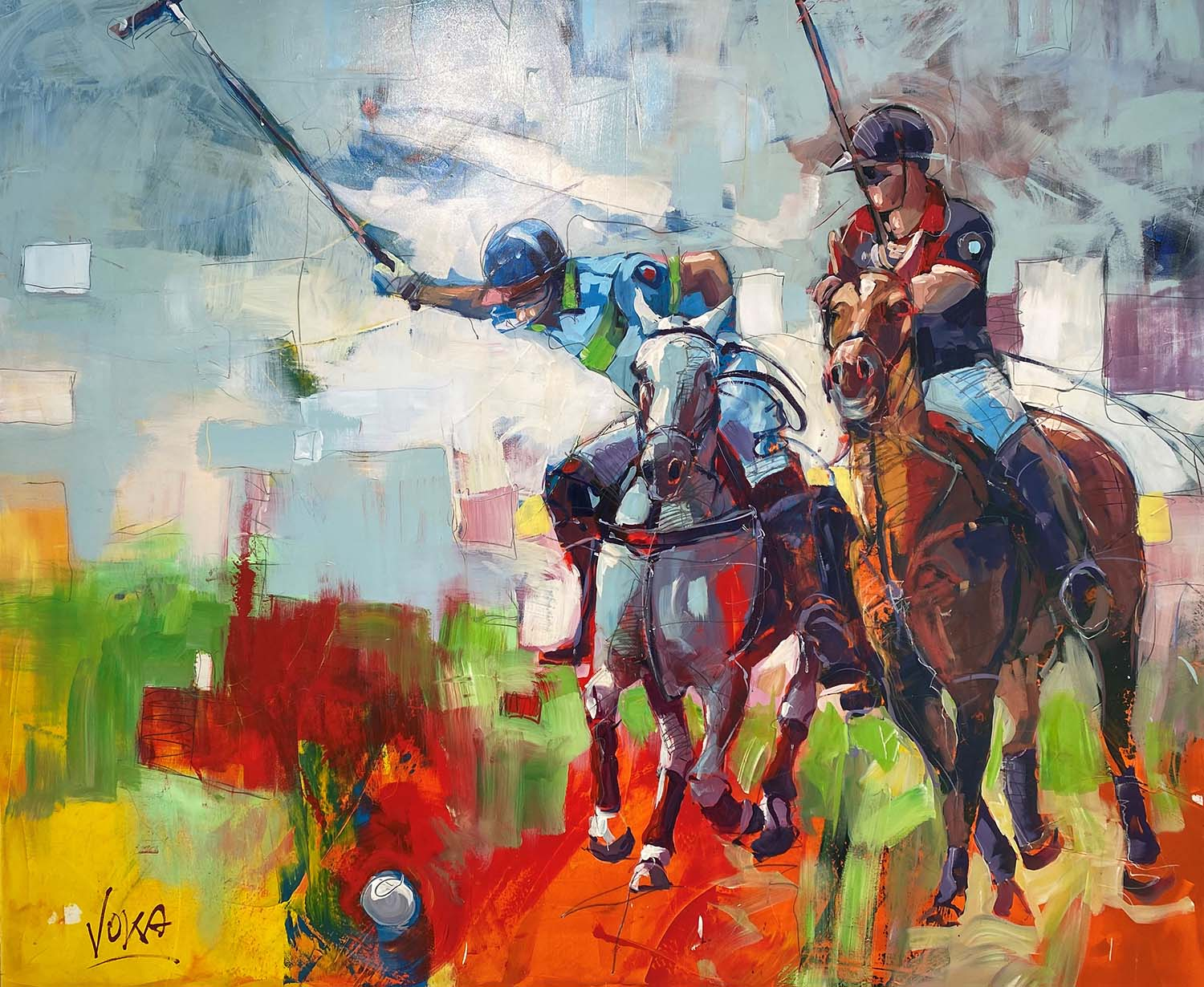 Polo | Acrylic on canvas | 220 x 180 cm