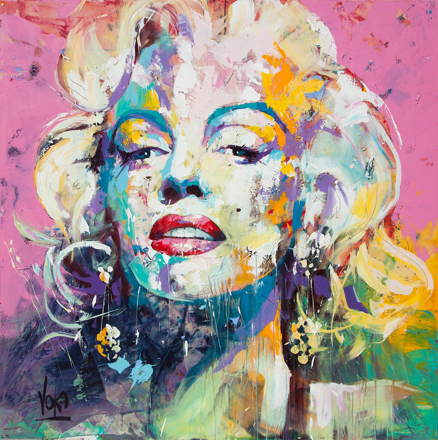 Marilyn | Acryl auf Leinen | 170 x 170 cm