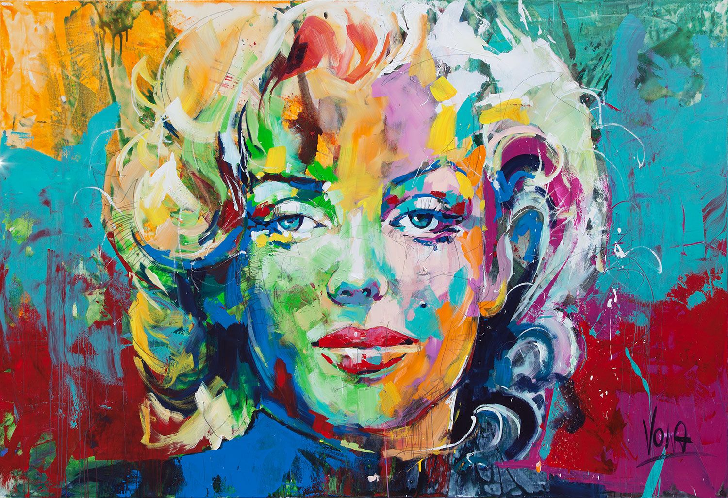 Marilyn | Acryl auf Leinen | 280 x 190 cm