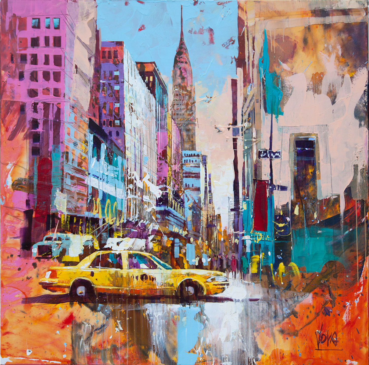 NYC | Acryl auf Leinen | 130 x 130 cm