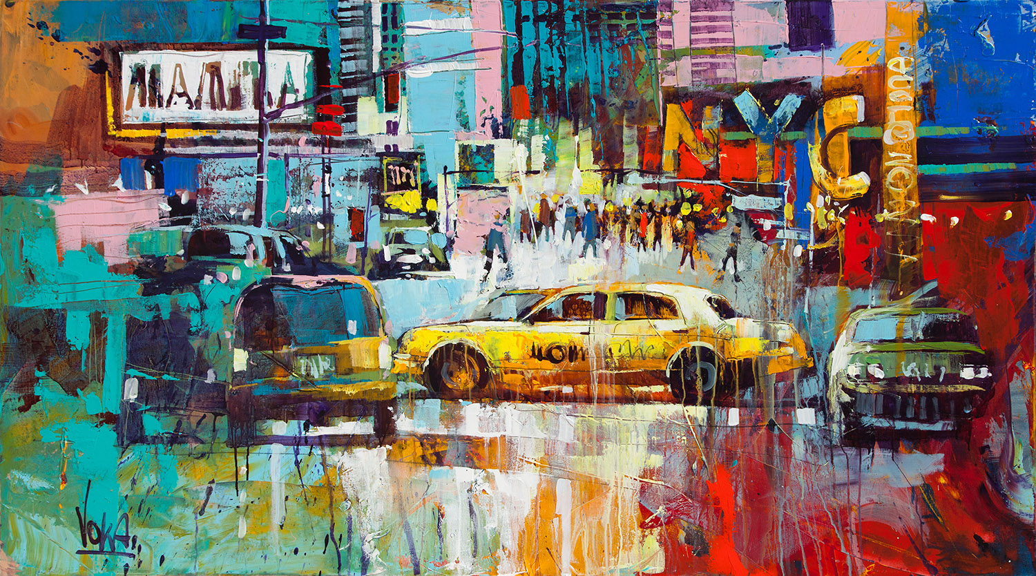 NYC | Acrylic on canvas | 180 x 100 cm