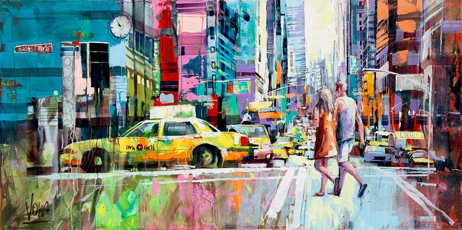 NYC | Acryl auf Leinen | 200 x 100 cm