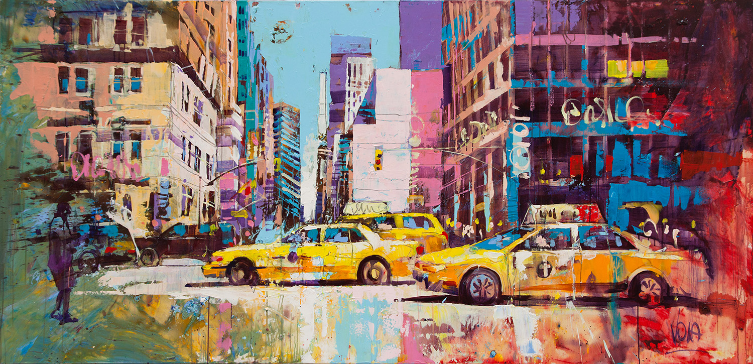 NYC | Acryl auf Leinen | 250 x 120 cm