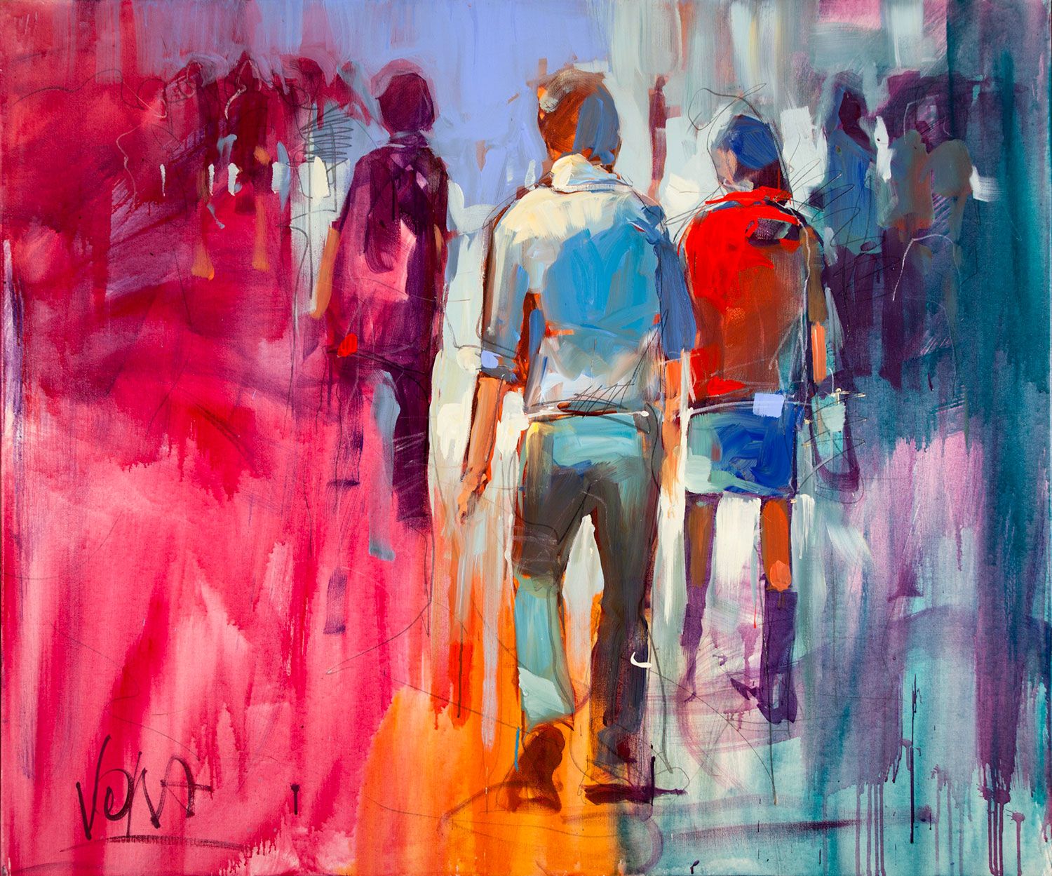 People | Acryl auf Leinen | 120 x 100 cm