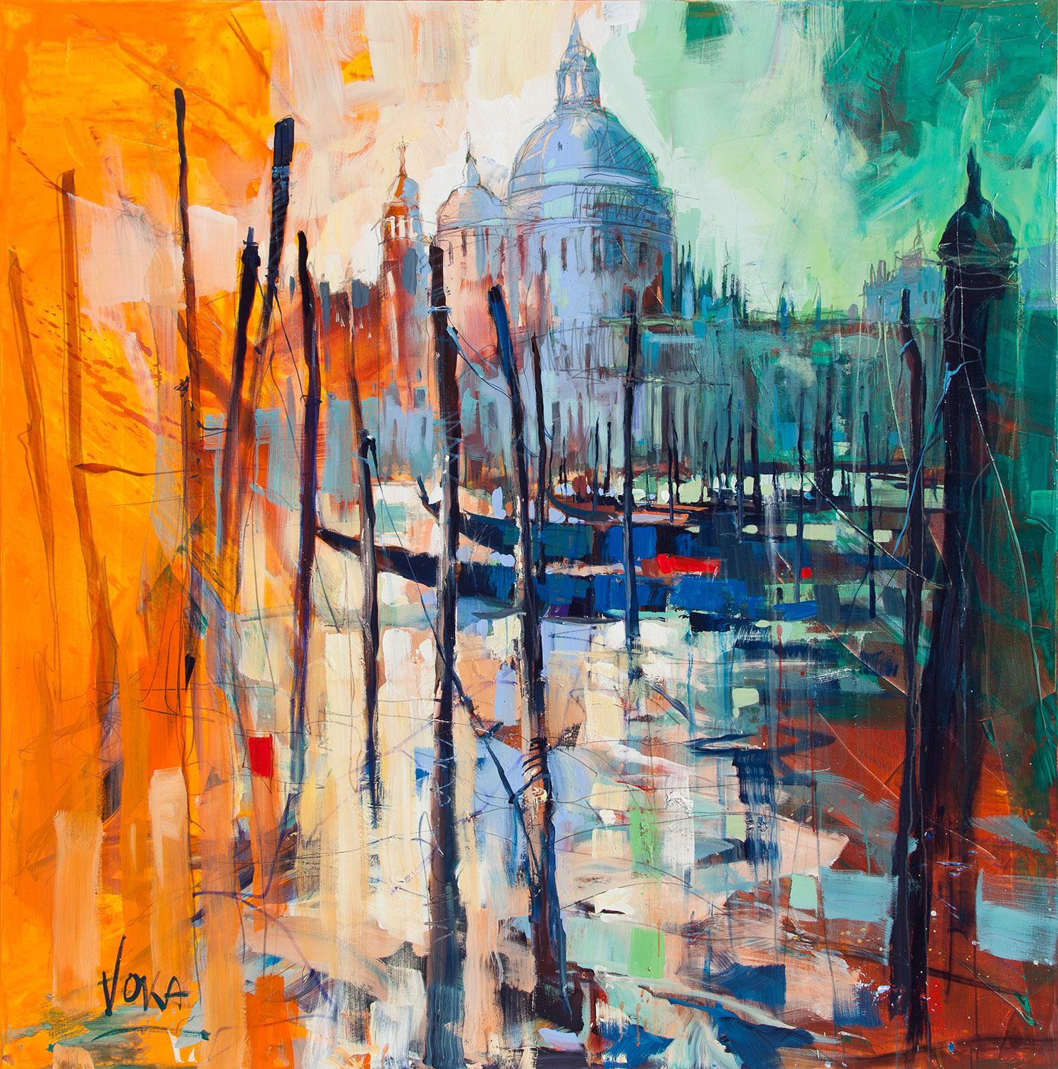Venezia | Acryl auf Leinen | 180 x 180 cm