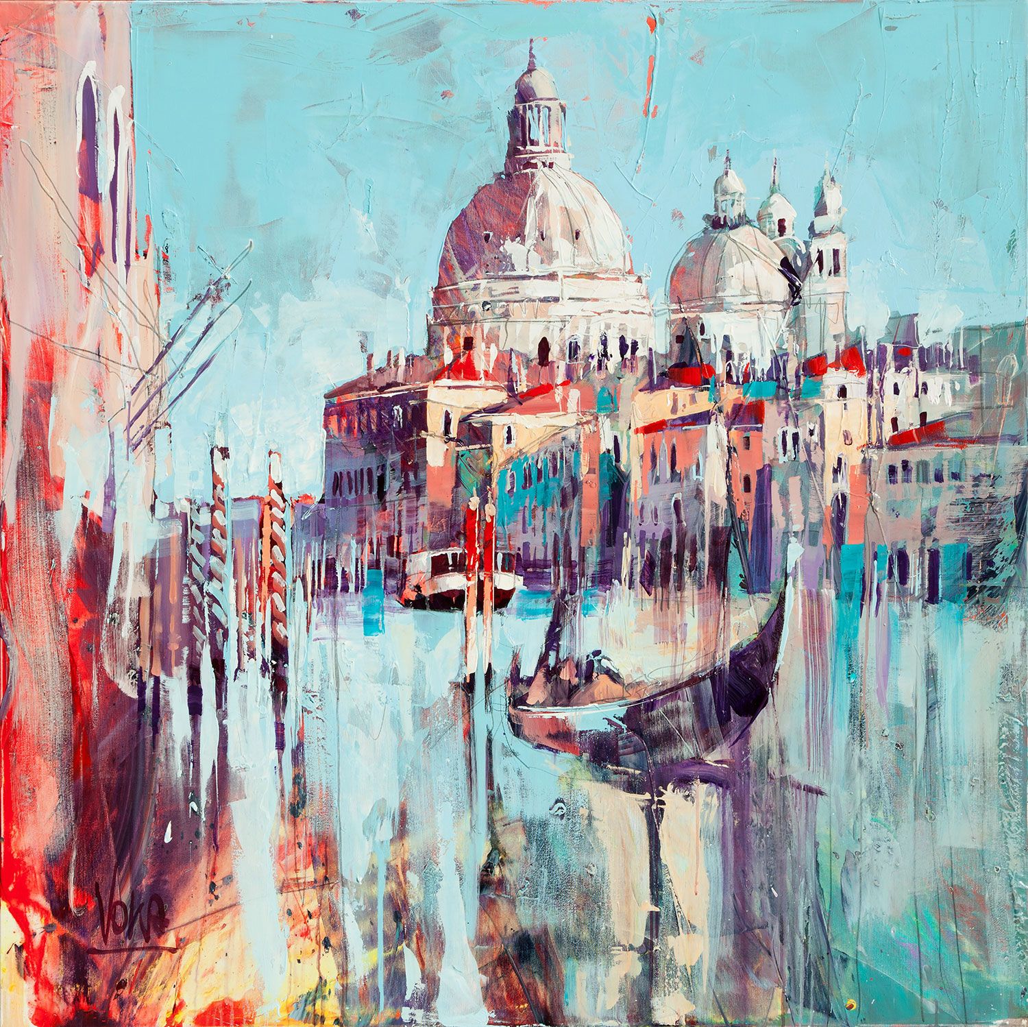 Venezia | Acryl auf Leinen | 130 x 130 cm