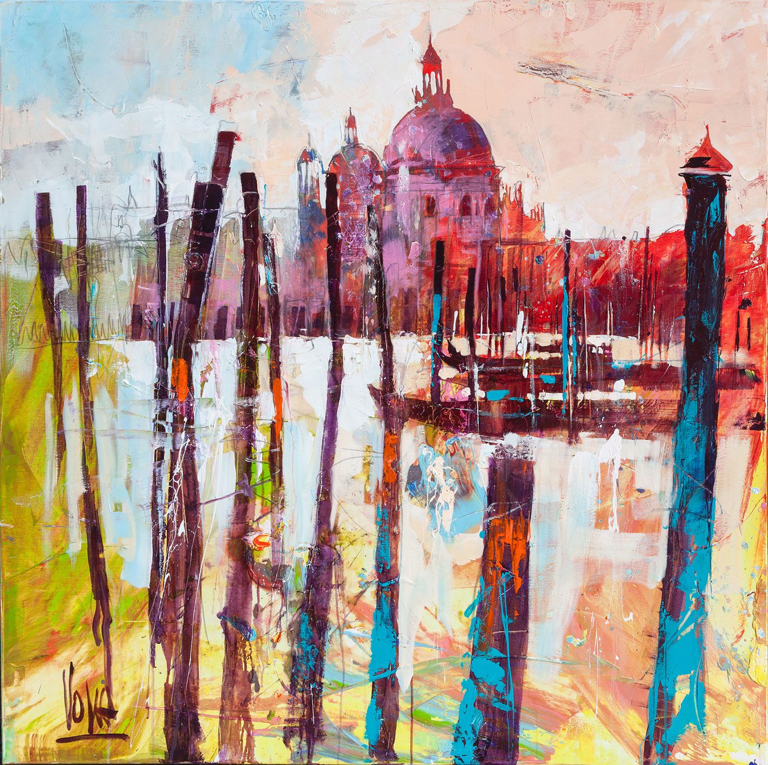 Venezia | Acryl auf Leinen | 150 x 150 cm
