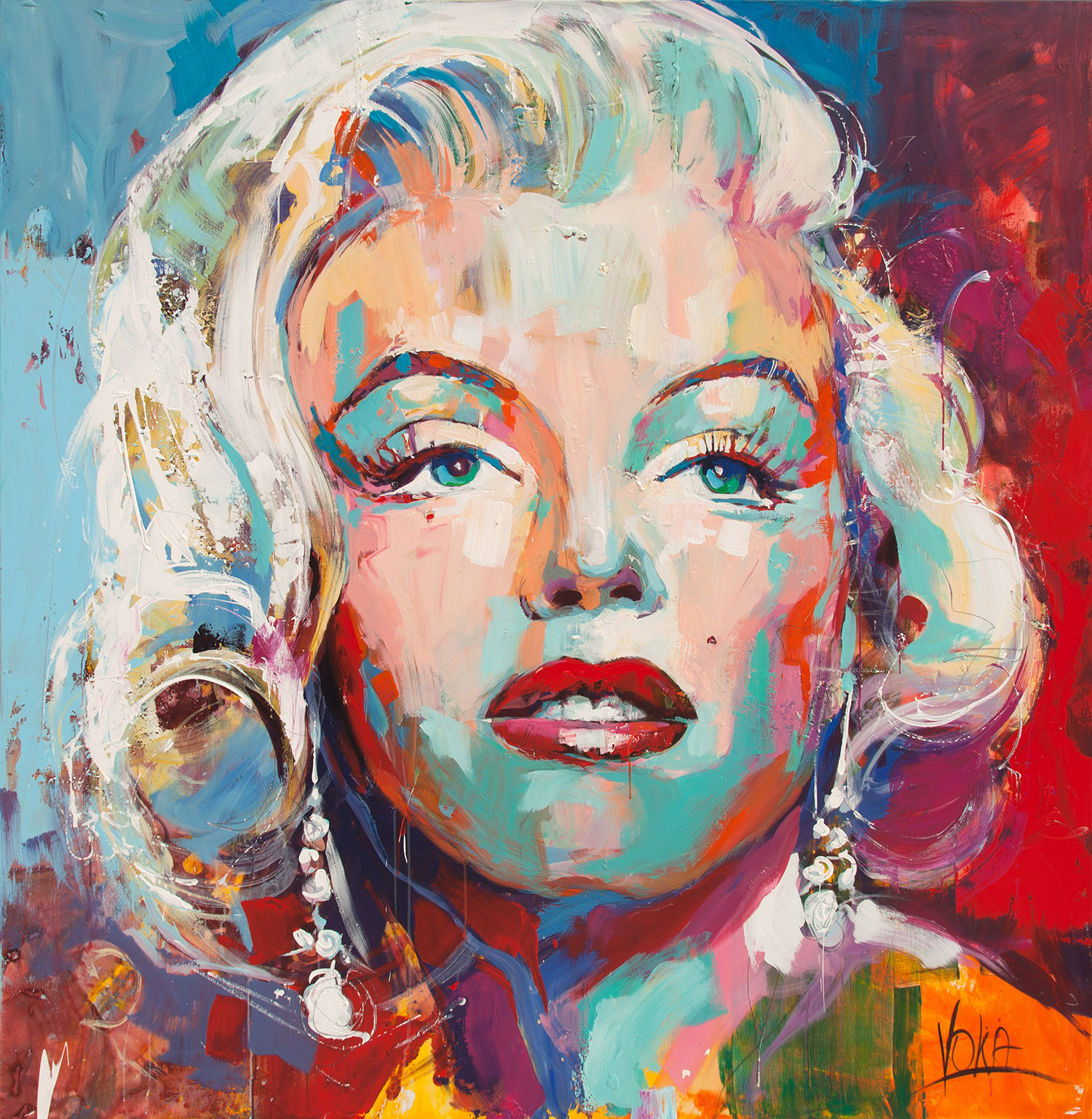 Marilyn | Acryl auf Leinen | 190 x 190 cm