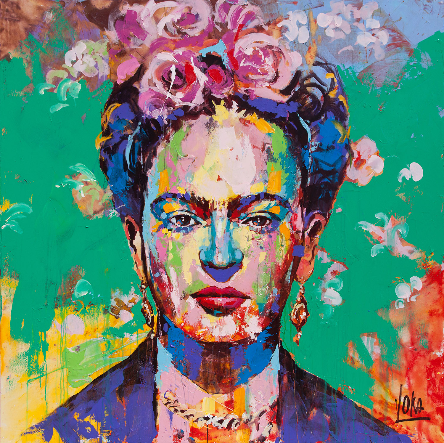 Frida | Acrylic on canvas | 170 x 170 cm