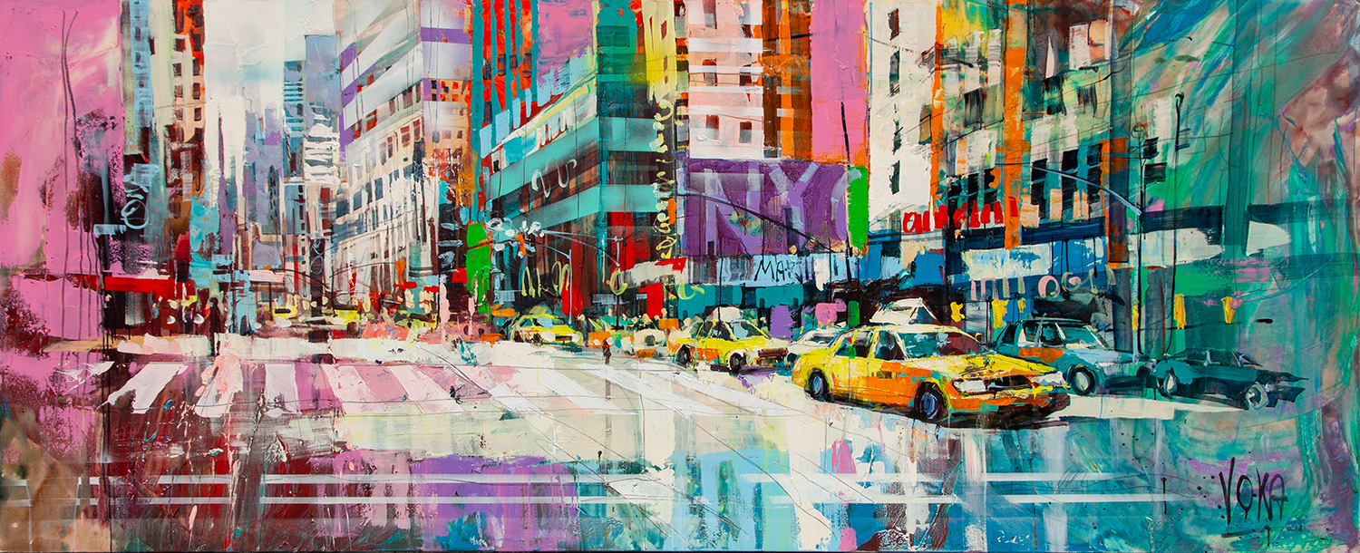 NYC | Acrylic on canvas | 300 x 100cm