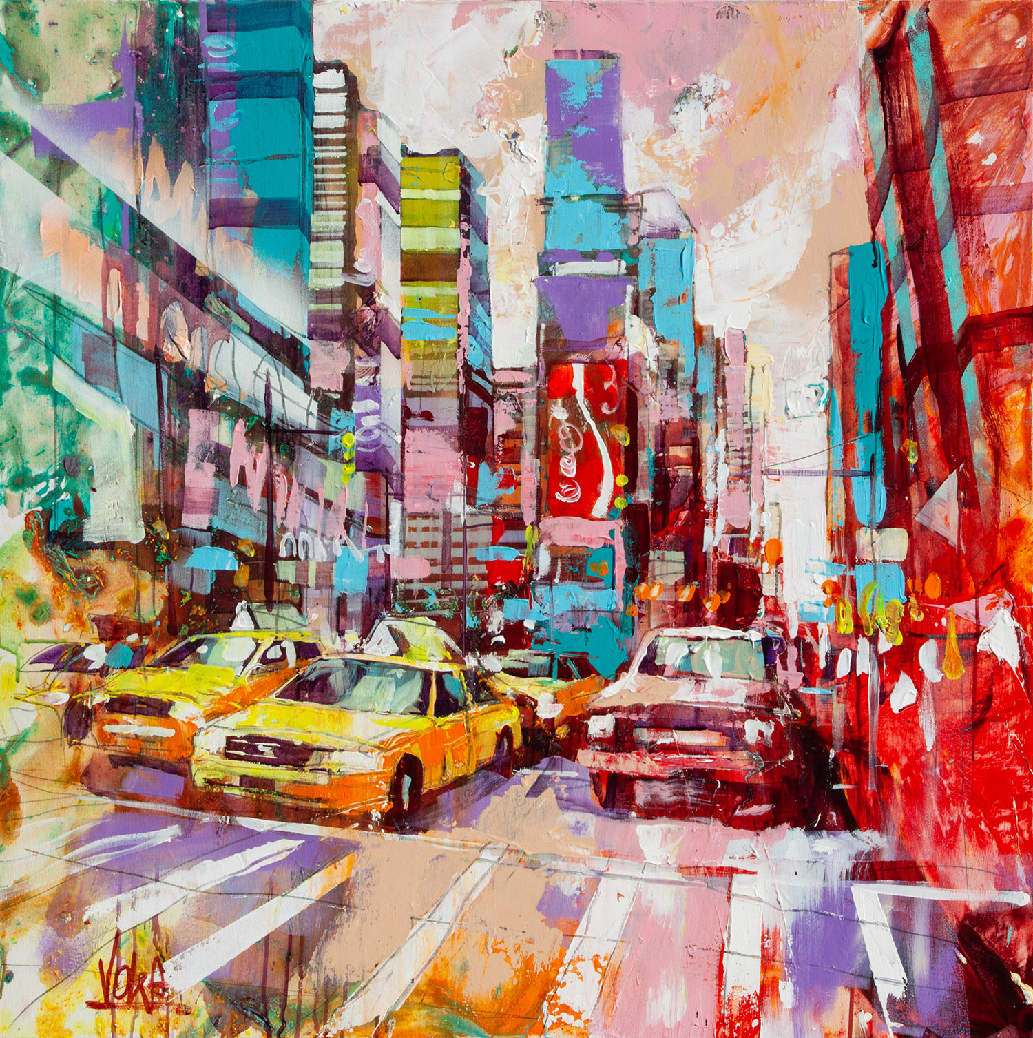 NYC | Acrylic on canvas |  100 x 100 cm