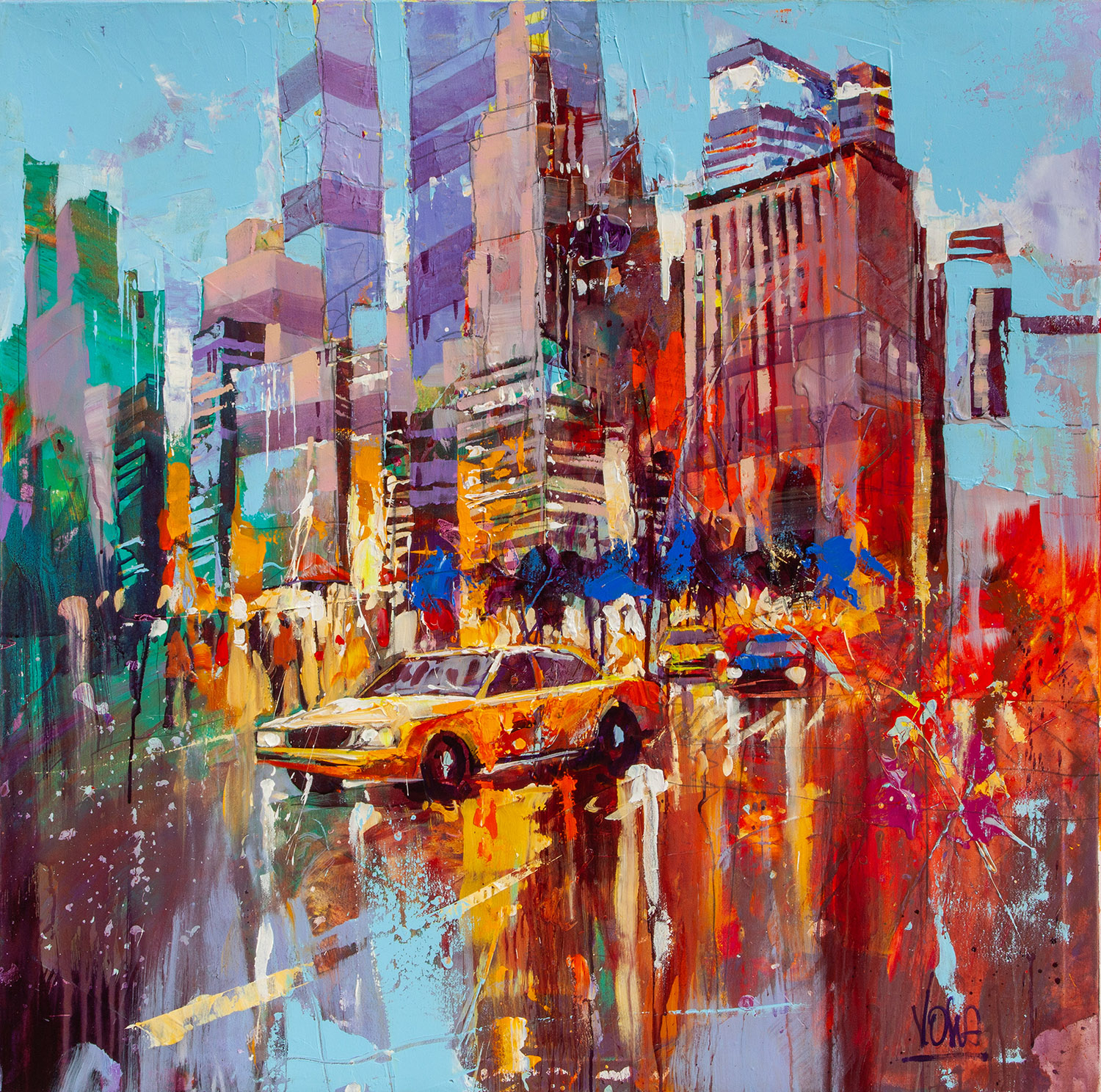 NYC | Acryl auf Leinen | 120 x 120 cm