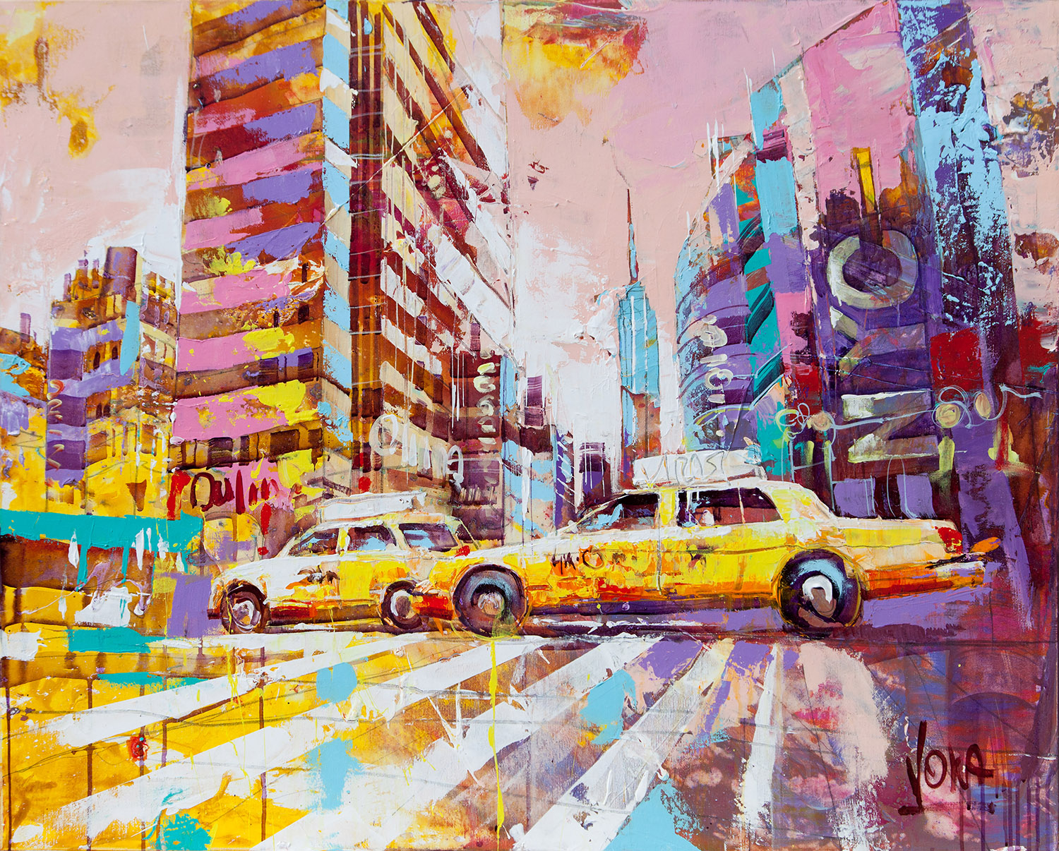 NYC | Acrylic on canvas | 100 x 80 cm
