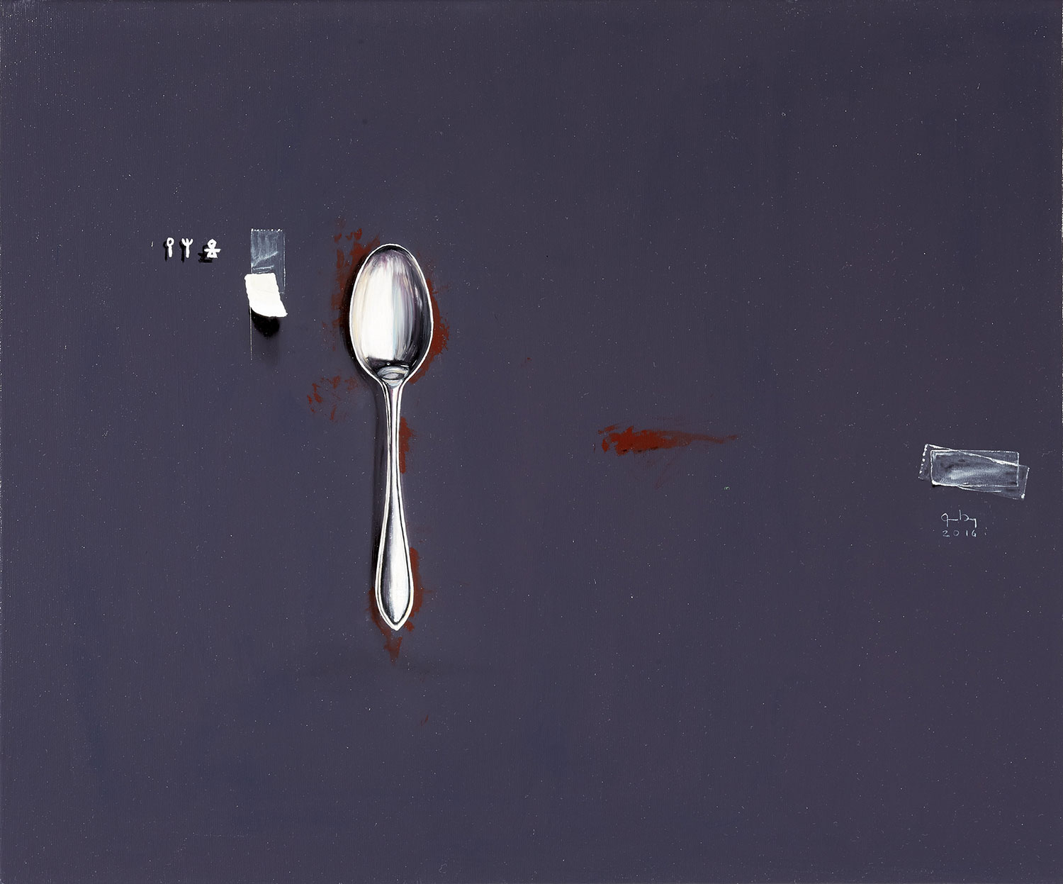Why do I know that this is a spoon | Oil on canvas | 60 x 50 cm
